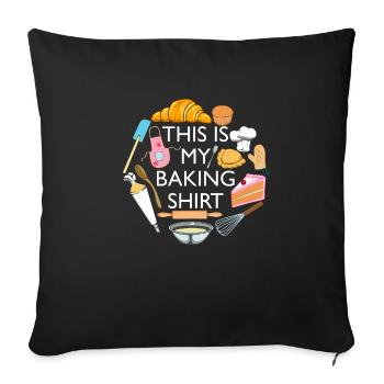 Chef Baking and Cooking Hobby Chef - Sofa pillowcase 17,3'' x 17,3'' (45 x 45 cm) - black - Front