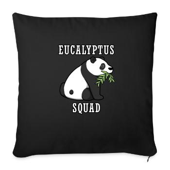 Eucalyptus Squad Netter australischer Koala - Sofakissenbezug 45 x 45 cm - Schwarz - Vorne