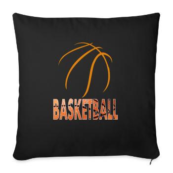 Basketball Player Play Basketball Gift - Sofa pillowcase 17,3'' x 17,3'' (45 x 45 cm) - black - Front