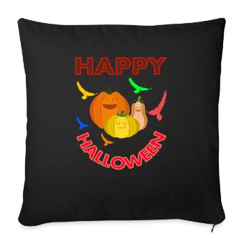 Halloween Celebrate Pumpkin Vampires Bloody Gift - Sofa pillowcase 17,3'' x 17,3'' (45 x 45 cm) - black - Front