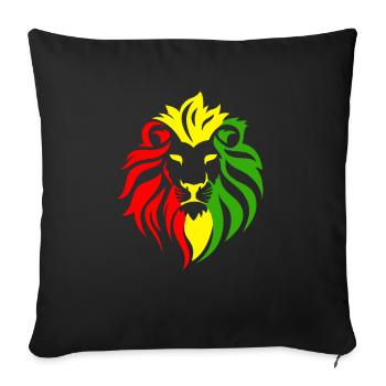 Reggae Music jahman Black Music r&b Gift Idea - Housse de coussin décorative 45 x 45 cm - noir - Devant