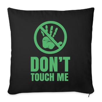 Ne me touche pas Ne touche pas Les Mains Chemin Drôle - Housse de coussin décorative 45 x 45 cm - noir - Devant