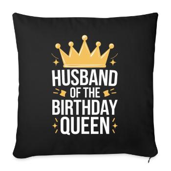 Husband, Spouse, Family, Wedding - Sofa pillowcase 17,3'' x 17,3'' (45 x 45 cm) - black - Front