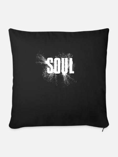 Soul - Sofakissenbezug 45 x 45 cm - Schwarz