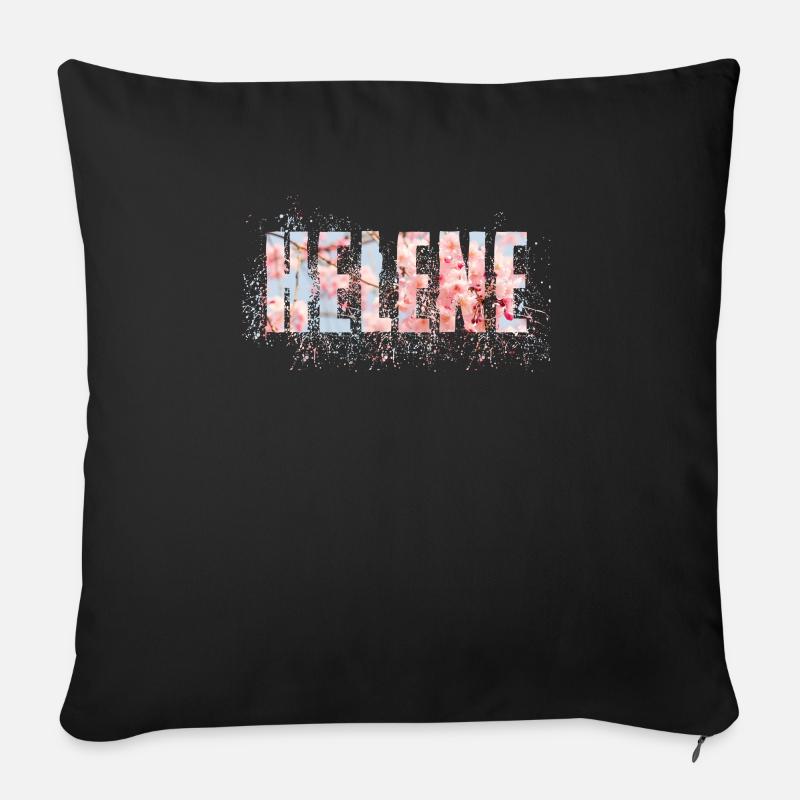 Helene - Housse de coussin décorative 45 x 45 cm - noir
