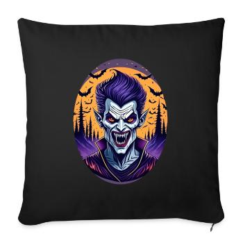 Gruseliges Halloween Party Kostüm Vampir - Sofa pillowcase 17,3'' x 17,3'' (45 x 45 cm) - black - Front