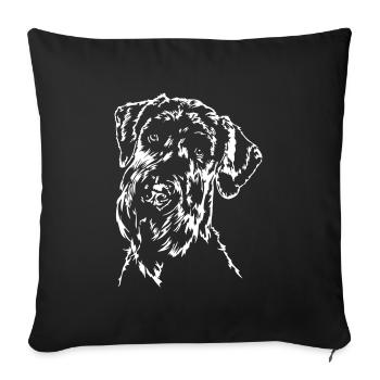 1000000000000000 - Housse de coussin décorative 45 x 45 cm - noir - Devant