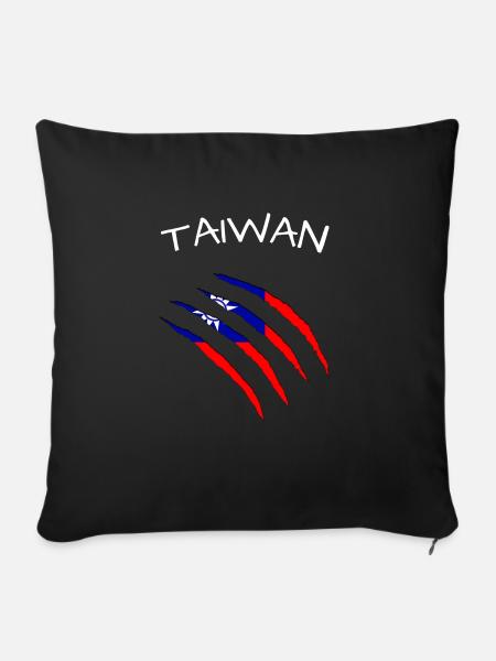 Taiwan taiwan - Sofakissenbezug 45 x 45 cm - Schwarz