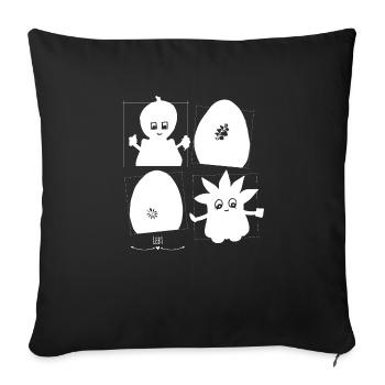 Peace Rebel - Les Gardiens d'Orbis - Housse de coussin décorative 45 x 45 cm - noir - Devant
