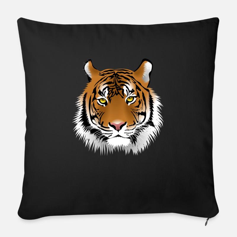 tiger - Sofakissenbezug 45 x 45 cm - Schwarz