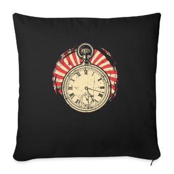 Watchmaker's watch - Sofa pillowcase 17,3'' x 17,3'' (45 x 45 cm) - black - Front