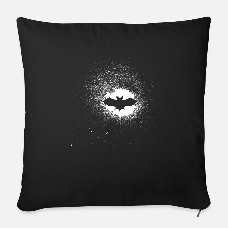 Fledermaus - Sofakissenbezug 45 x 45 cm - Schwarz
