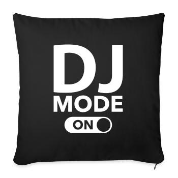 Mode DJ activé - Housse de coussin décorative 45 x 45 cm - noir - Devant