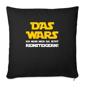 The Wars - I've got to get there now! - Sofa pillowcase 17,3'' x 17,3'' (45 x 45 cm) - black - Front