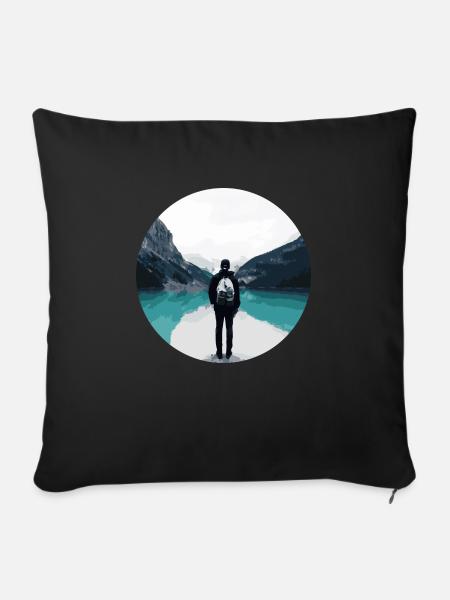 Adventure - Sofakissenbezug 45 x 45 cm - Schwarz