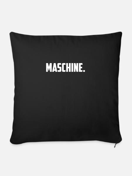 Maschine - Sofakissenbezug 45 x 45 cm - Schwarz