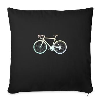 Fahrrad Bunt Biker Sport Radler Geschenkidee Cool - Sofakissenbezug 45 x 45 cm - Schwarz - Vorne