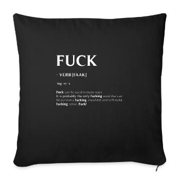 FCK Definition - Sofakissenbezug 45 x 45 cm - Schwarz - Vorne