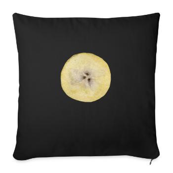 Banane - Housse de coussin décorative 45 x 45 cm - noir - Devant