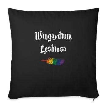 Gay Pride Gay Homosexualité - Housse de coussin décorative 45 x 45 cm - noir - Devant