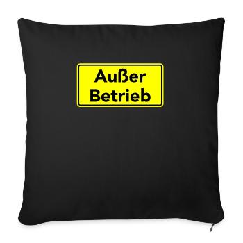 Out of service - Sofa pillowcase 17,3'' x 17,3'' (45 x 45 cm) - black - Front