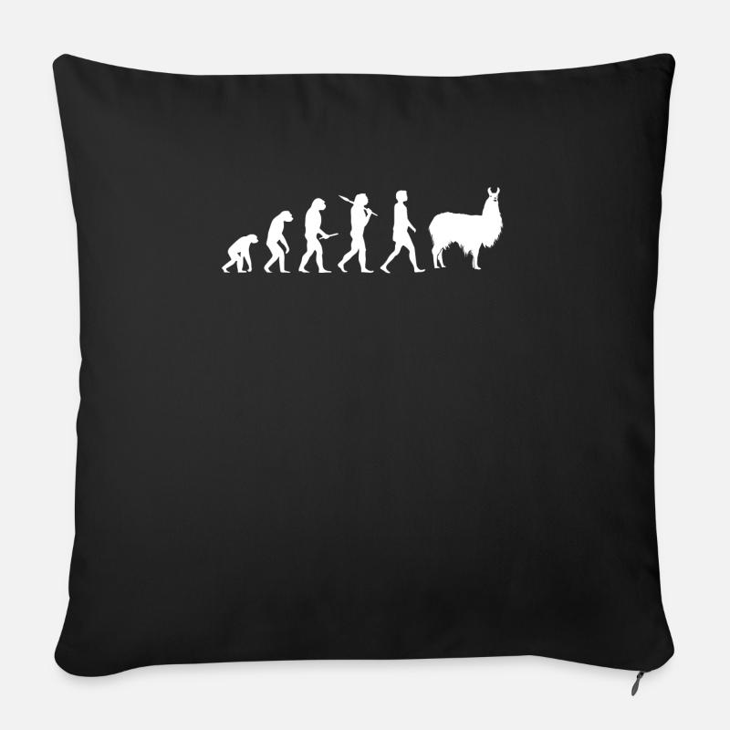 lama - Housse de coussin décorative 45 x 45 cm - noir