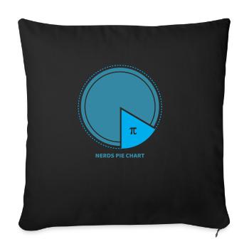 pi - Housse de coussin décorative 45 x 45 cm - noir - Devant