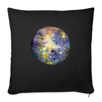 Mercury - Sofa pillowcase 17,3'' x 17,3'' (45 x 45 cm) - black - Front