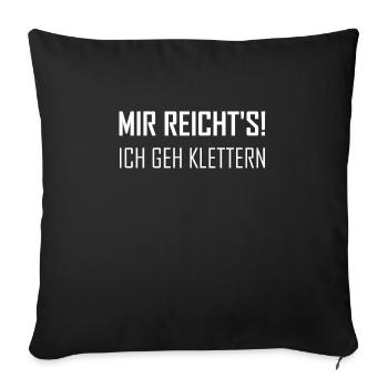 Je vais grimper - Housse de coussin décorative 45 x 45 cm - noir - Devant