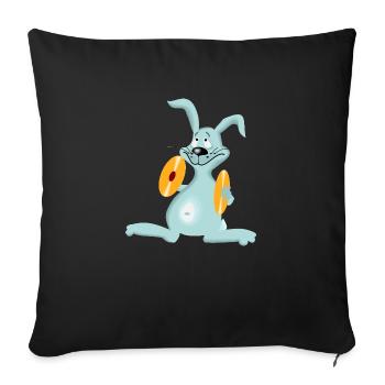 music cymbal children gift idea - Sofa pillowcase 17,3'' x 17,3'' (45 x 45 cm) - black - Front