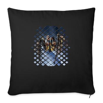 spider - Sofa pillowcase 17,3'' x 17,3'' (45 x 45 cm) - black - Front