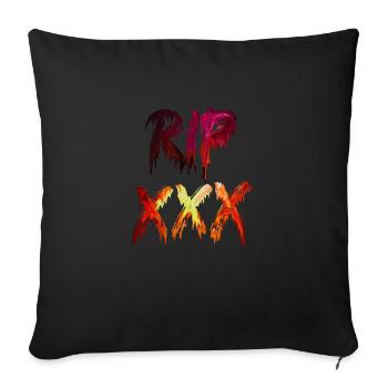 RIP XXXTENTACION Liquefied - Sofa pillowcase 17,3'' x 17,3'' (45 x 45 cm) - black - Front