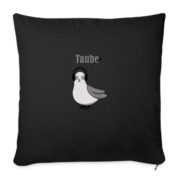 colombe - Housse de coussin décorative 45 x 45 cm - noir - Devant