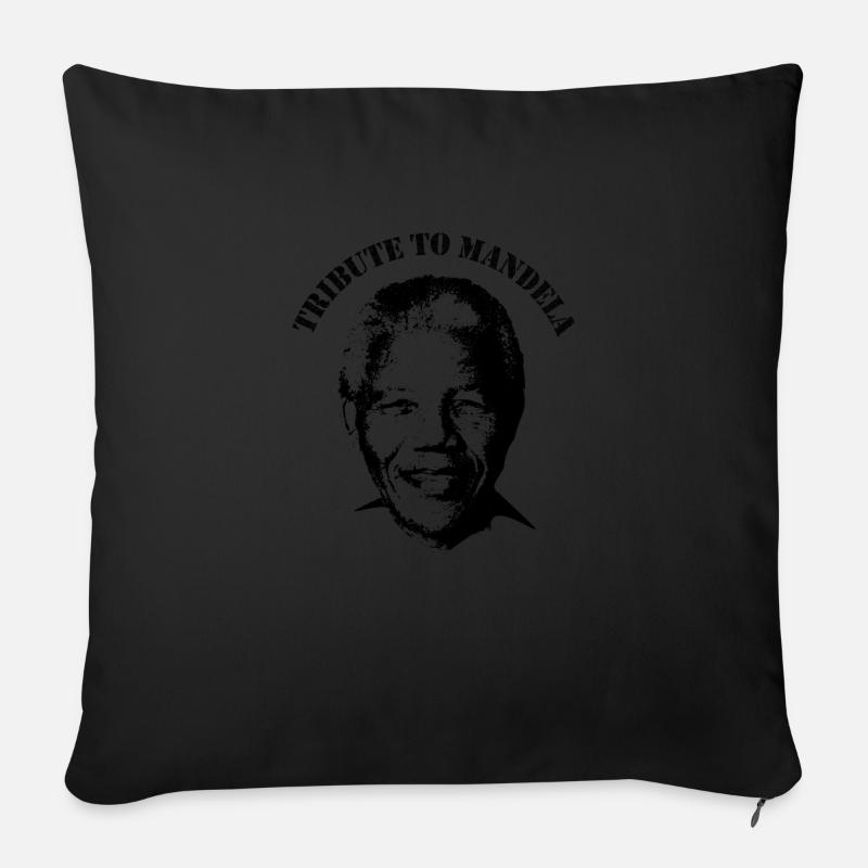 Nelson Mandela - Sofakissenbezug 45 x 45 cm - Schwarz