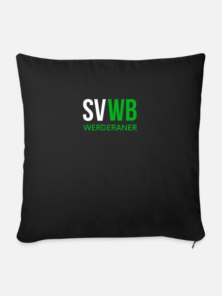 Bremen Fußball - Sofakissenbezug 45 x 45 cm - Schwarz