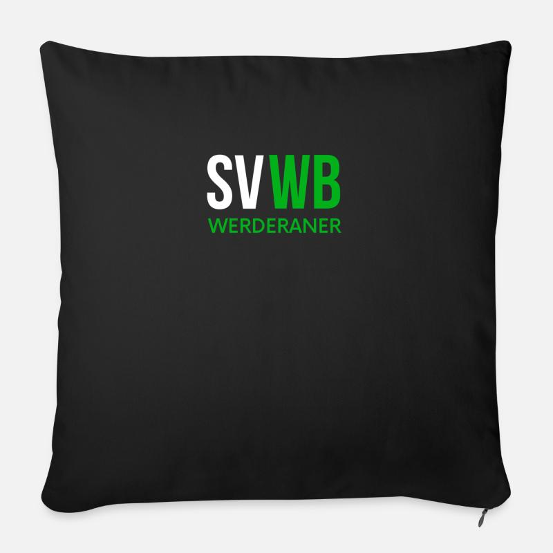 Bremen Fußball - Sofakissenbezug 45 x 45 cm - Schwarz