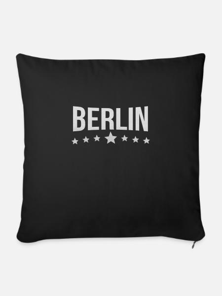Berlin - Sofakissenbezug 45 x 45 cm - Schwarz