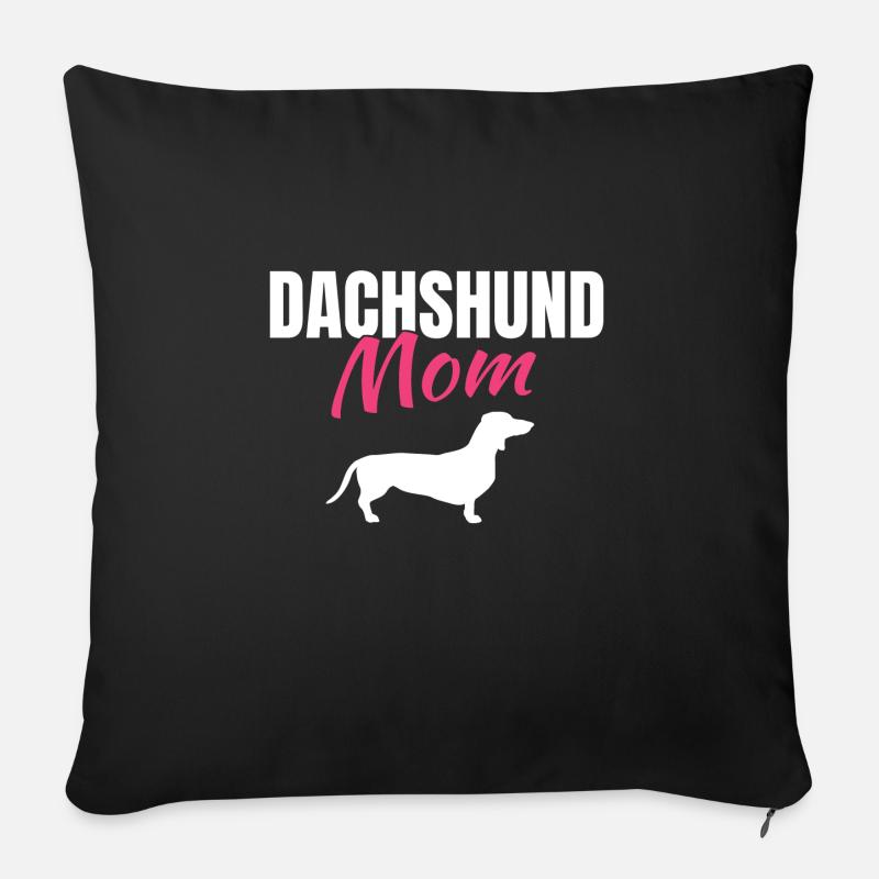 Dachshund - Sofakissenbezug 45 x 45 cm - Schwarz