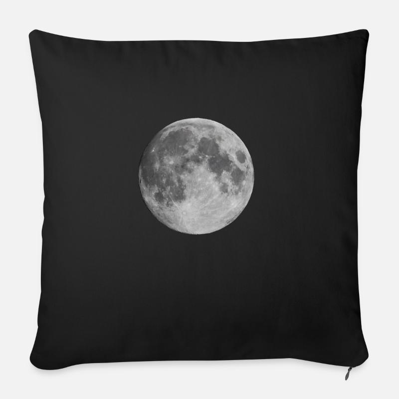 moon - Sofa pillowcase 17,3'' x 17,3'' (45 x 45 cm) - black