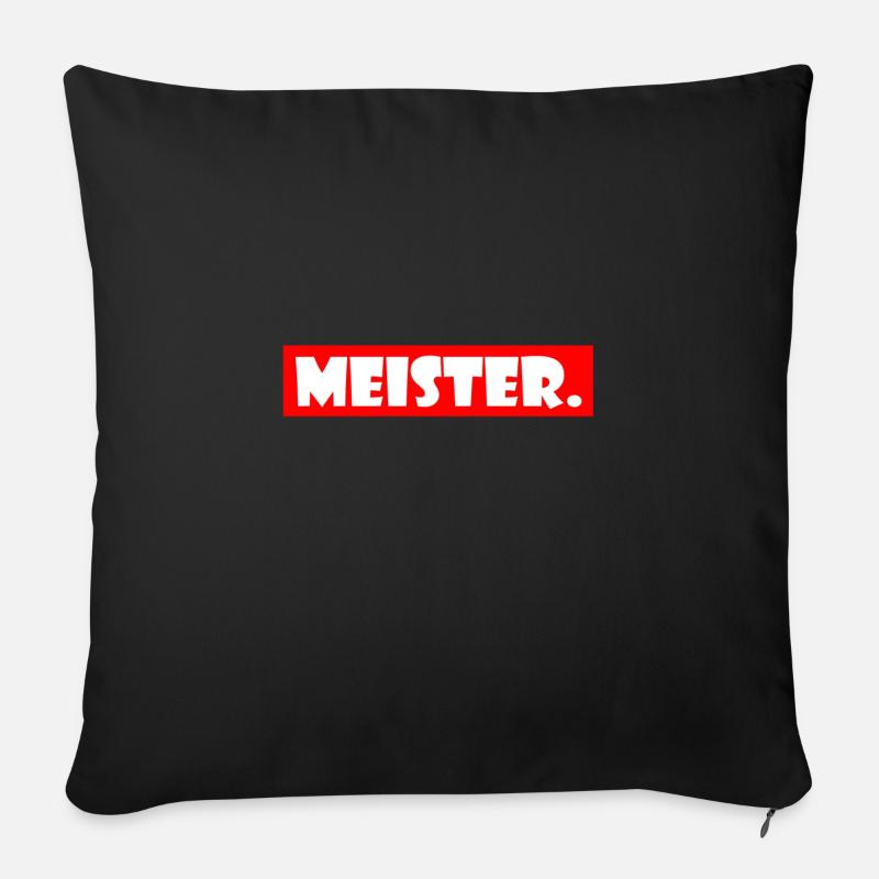 Meister - Sofakissenbezug 45 x 45 cm - Schwarz