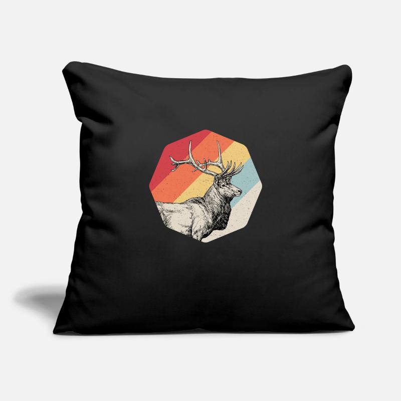 Hirsch Geweih Jäger Jagd Geschenk Sofakissenbezug 45 x 45 cm