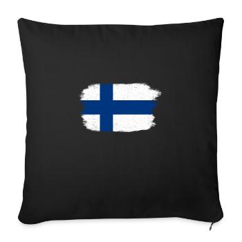 Finnland Helsinki Cool Geschenk - Sofakissenbezug 45 x 45 cm - Schwarz - Vorne