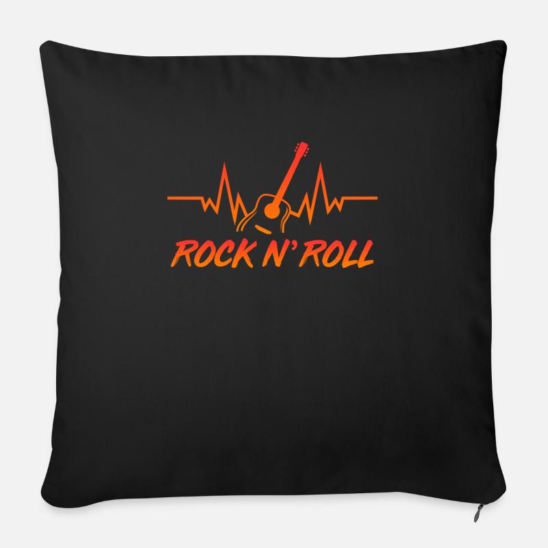 Rock - Sofakissenbezug 45 x 45 cm - Schwarz