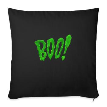 Boo slime green creepy halloween ghost ghost h - Sofa pillowcase 17,3'' x 17,3'' (45 x 45 cm) - black - Front