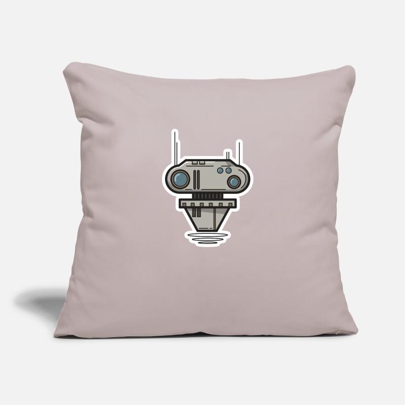 Robot Science Fiction Gift Nerd Future Bot Sofa pillowcase 17,3'' x 17,3'' (45 x 45 cm)