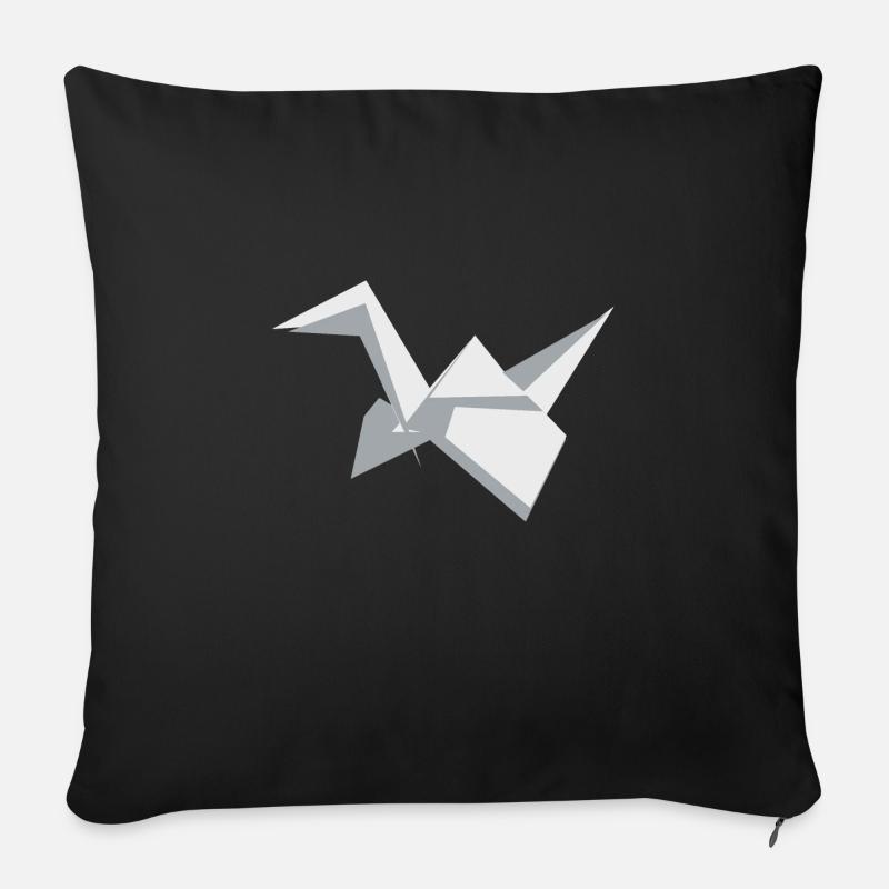Origami - Sofakissenbezug 45 x 45 cm - Schwarz
