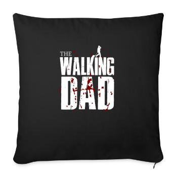 The Walking Dad - Sofa pillowcase 17,3'' x 17,3'' (45 x 45 cm) - black - Front