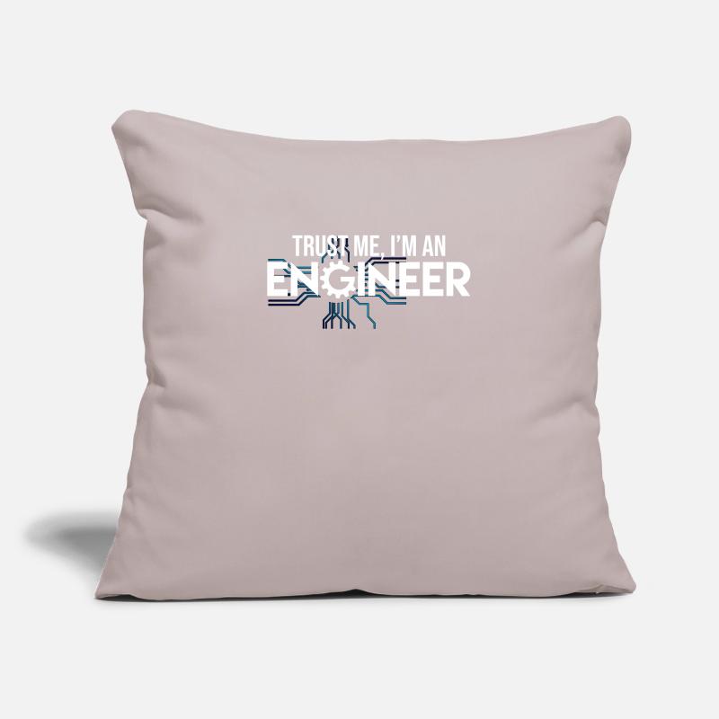 Engineer engineering electrical engineer saying Sofa pillowcase 17,3'' x 17,3'' (45 x 45 cm)
