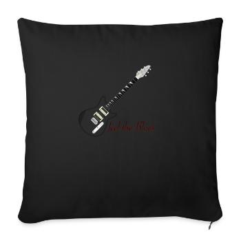 blues - Sofa pillowcase 17,3'' x 17,3'' (45 x 45 cm) - black - Front