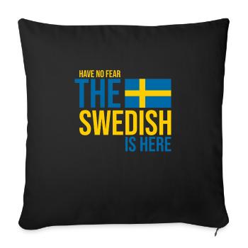 Schweden schwedisch - Sofakissenbezug 45 x 45 cm - Schwarz - Vorne